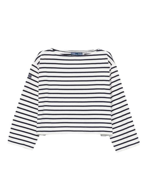 Polo Ralph LaurenFelpa a righe Polo Ralph Lauren | 211-959103-004REF NAVY DECK WASH WHITE